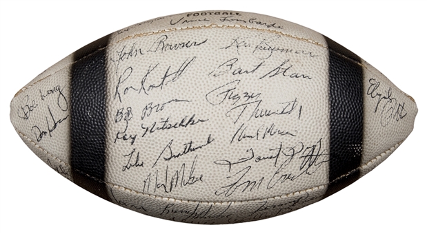 1967 Green Bay Packers Super Bowl II Team Signed Football With 45 Signatures Including Lombardi, Starr, Nitschke and Gregg (PSA/DNA)